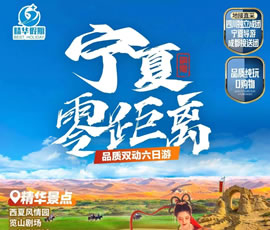 宁夏零距离—品质双动六日游